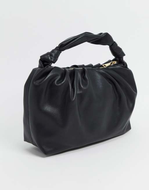 Mango slouchy bag in black