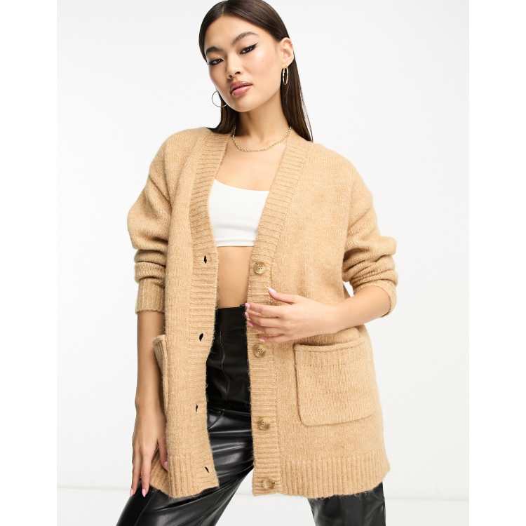 Ladies camel clearance cardigan