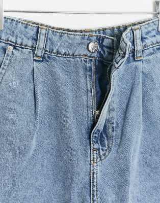 slouchy jean shorts