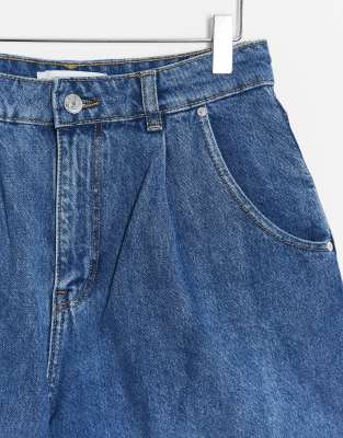 slouchy jean shorts