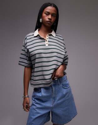 Mango Slouchy Longline Denim Shorts In Blue