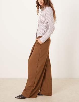 Mango Slouchy Tailored Pants In Multi