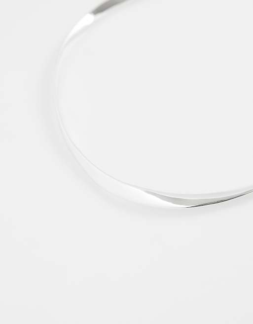 Mango - Sølvfarvet fin choker, 2 af 3
