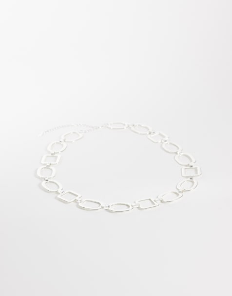 Mango - Sølvfarvet kædebælte - view 1