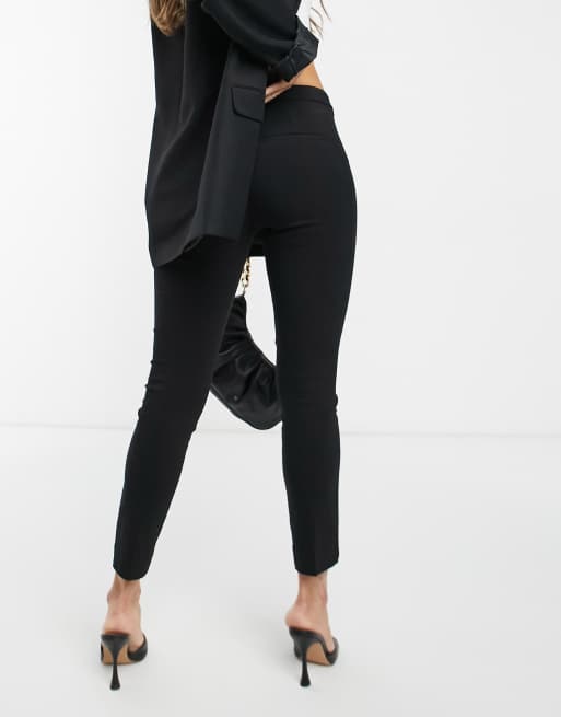 Mango - Smalle cigarette pantalon in zwart, 2 van 4