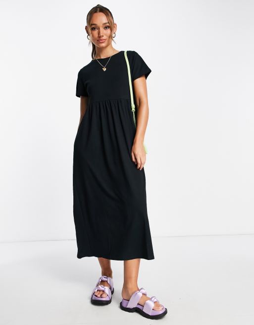 Black t 2024 shirt dress midi