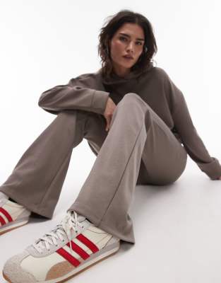 MANGO SOFT TOUCH FLARED SWEATPANTS 
