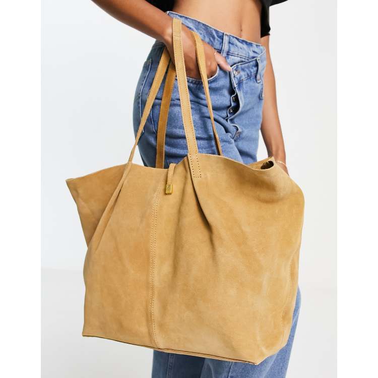 Mango leather 2025 shopper bag