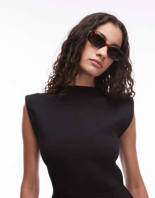 Mango – Sonnenbrille mit ovalem Gestell in brauner Schildpatt-Optik, 3 von 3