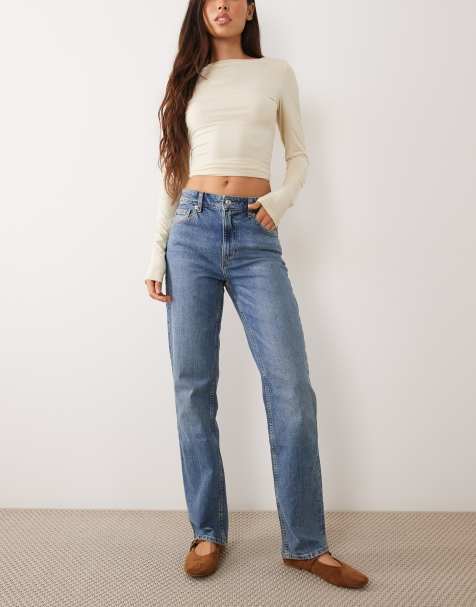 Mango Sophia slim jean in mid blue - view 1