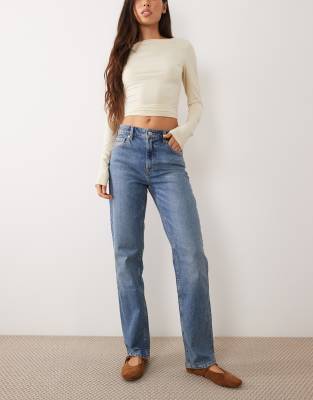 Mango Sophia Slim Jeans In Blue