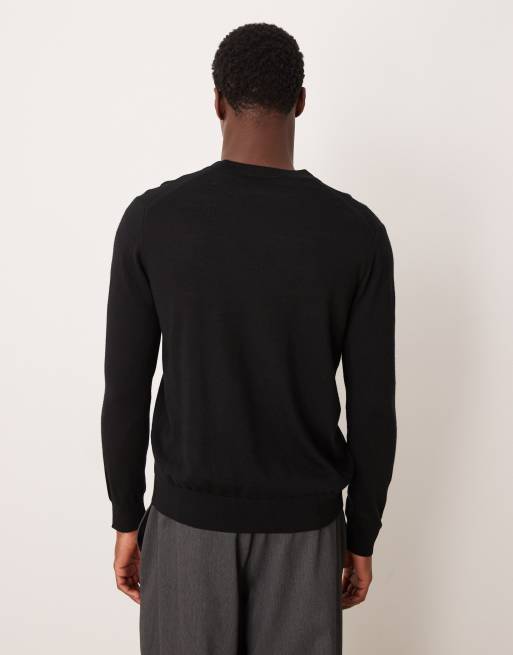 Mango - Sort cardigan i let strik af 100% uld, 3 af 5