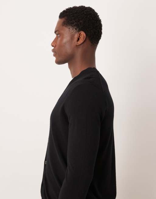 Mango - Sort cardigan i let strik af 100% uld, 4 af 5