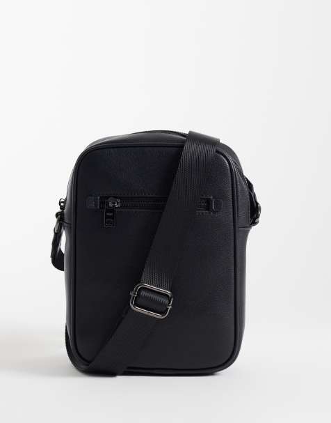 Mango - Sort klassisk crossbody-taske i 100% læder - view 1