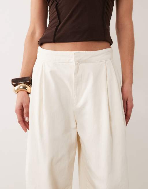 Mango Souffle cuffed jean in cream, 4 of 5