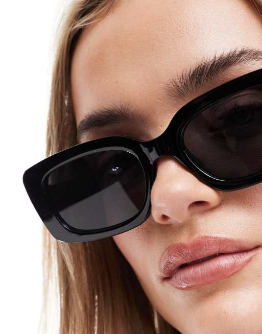 Mango square suglasses in black, 2 of 4
