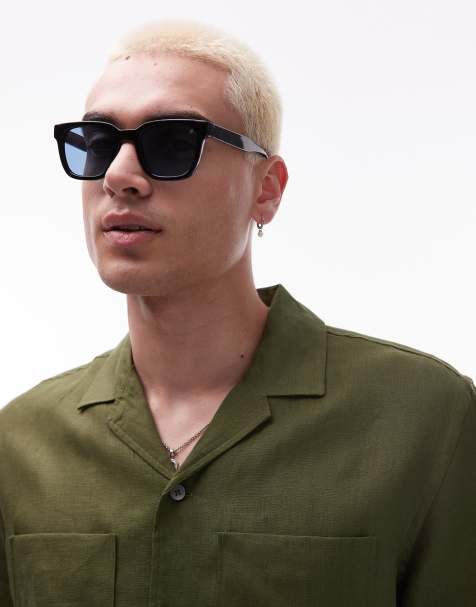 Mango square sunglasses brown tort - view 1