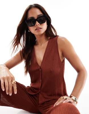 Mango Mango square sunglasses in black