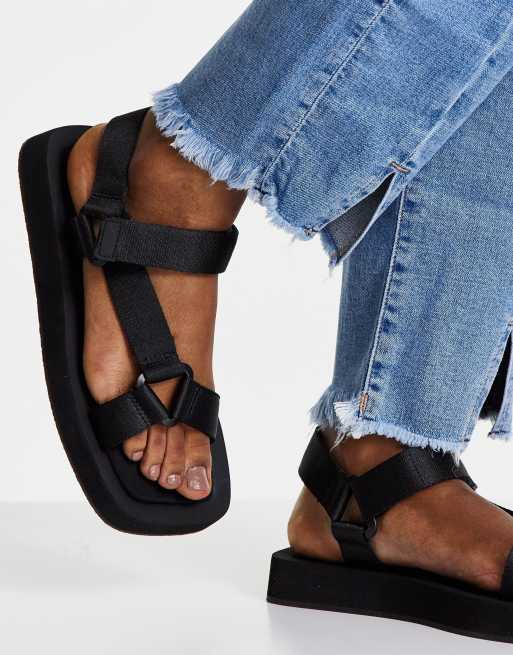 Mango square toe discount sandals