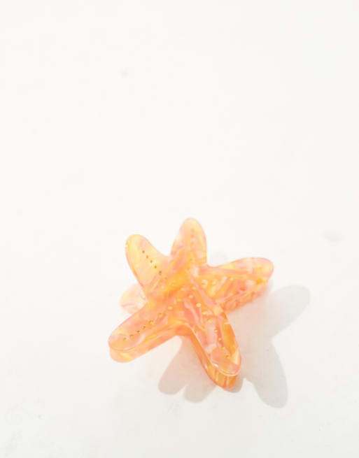 Mango star fish clip in orange, 4 of 4