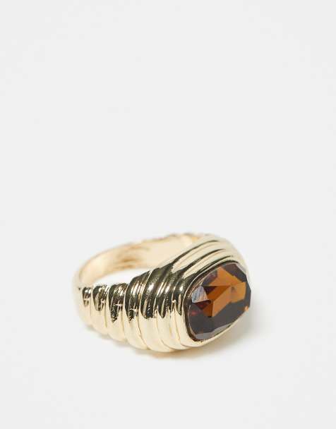 Mango - Statement ring in goud - view 1