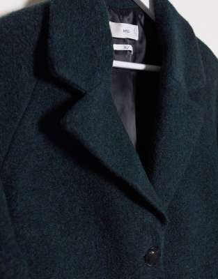 mango green coat