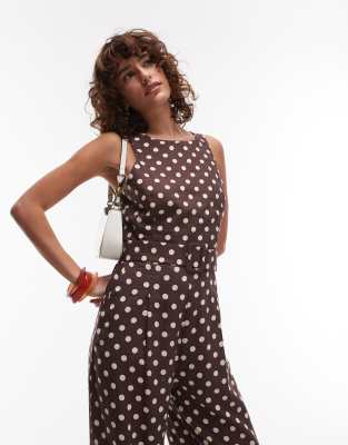 Mango Straight Leg High Neck Jumpsuit