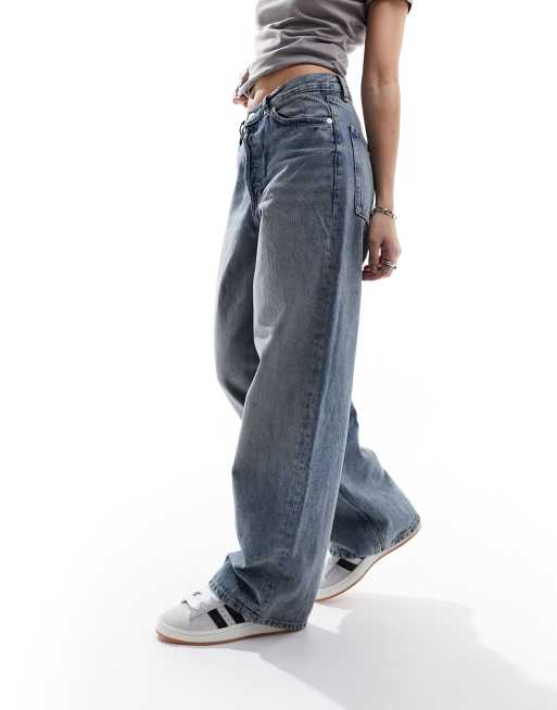 Mango straight leg jeans in vintage light blue ASOS