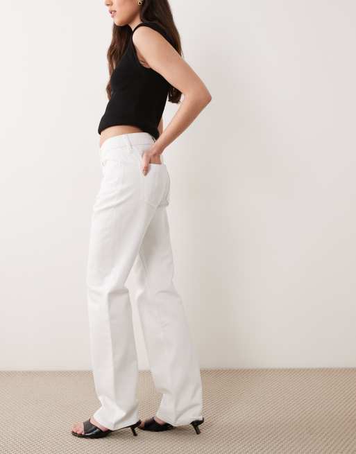 Mango straight leg jeans in white, 2 of 5