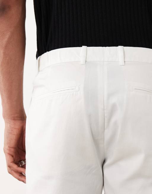 Mango straight leg pants in white, 5 of 5
