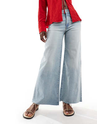 Shop Mango straight leg rip detail jeans blue Online – Trendy & Affordable Fashion