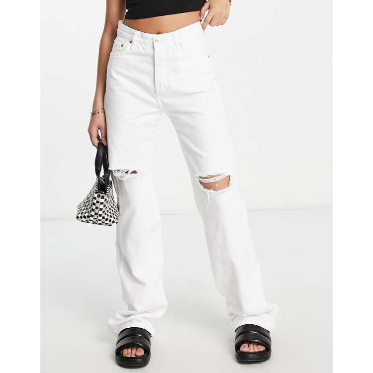 Jeans blancos mango new arrivals