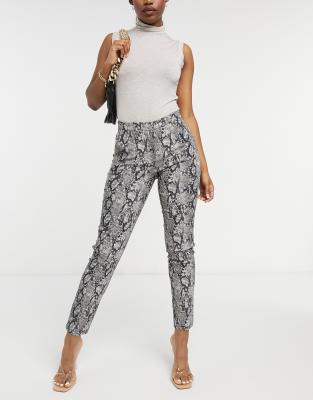 snake print pants