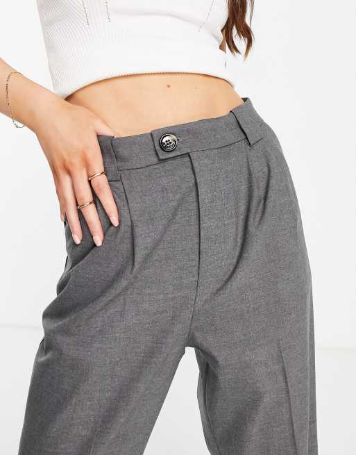 Mango on sale grey trousers