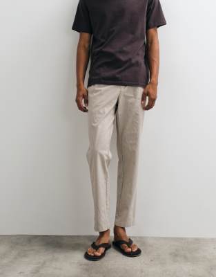 Mango Straight Pants In Neutral