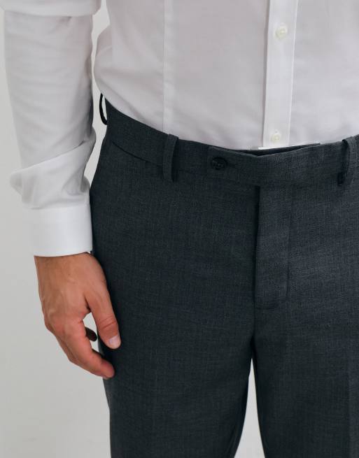 Mango straight suit trouser set in gray, 2 of 5