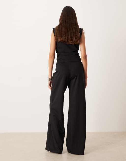 Mango straight trouser co-ord in black, 5 of 5