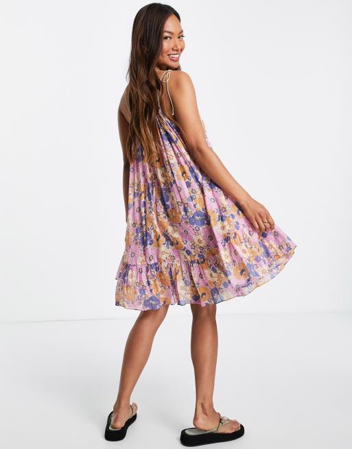 Old navy purple hot sale floral dress