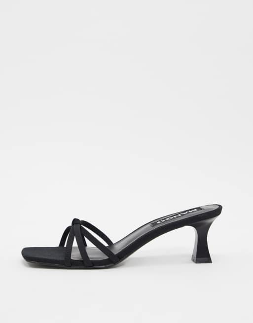 Mango black 2024 strappy sandals