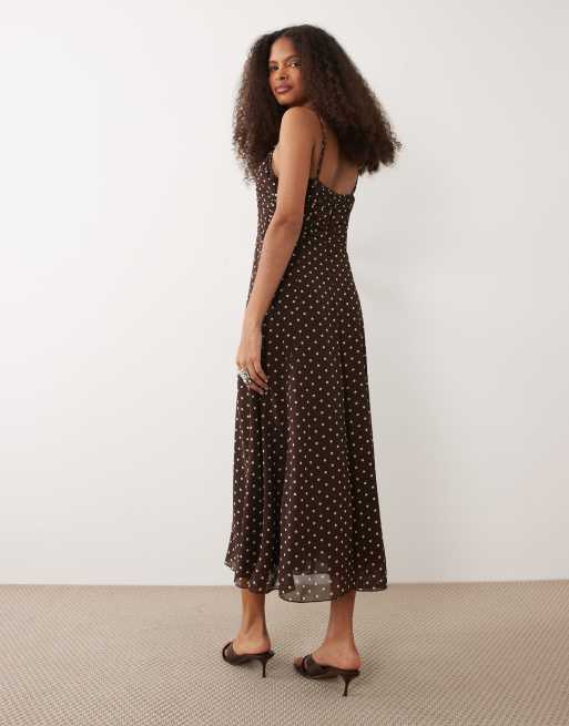 brown polka dot dress mango Auguste The Label | Myles Mini Dress main image 0