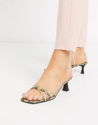 mango strappy heels