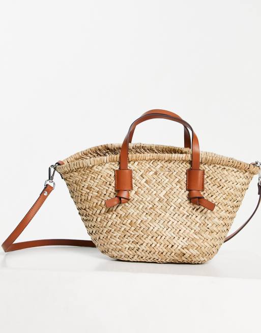 Mango straw bag basket bag in natural