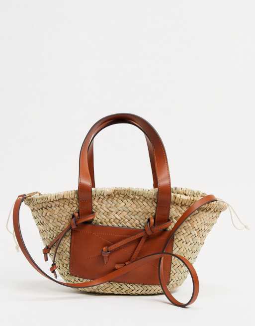 Asos discount straw bag