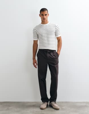 Mango Striped T-shirt In Neutral