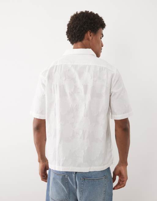 Mango – Strukturiertes Hemd in Weiß mit Blumenmuster, 5 von 5