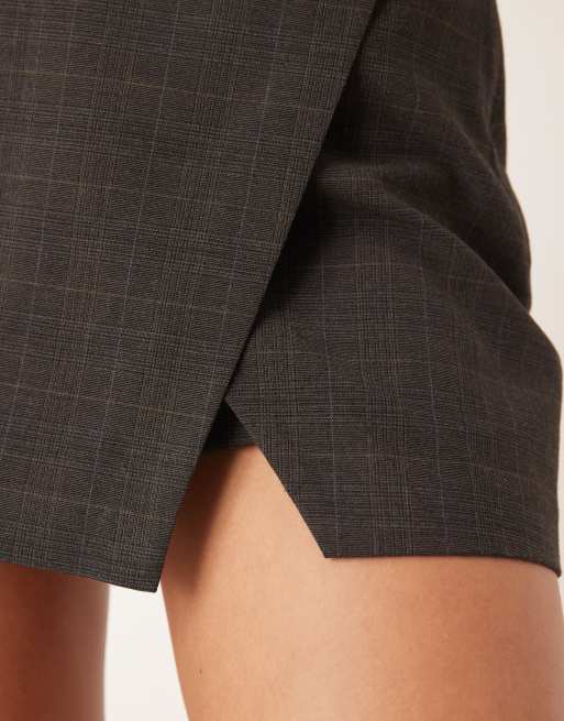 Mango - Stuard - Mini-jupe d'ensemble élégante à carreaux - Gris, 5 de 5