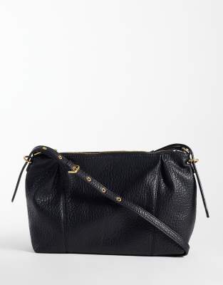 Mango Stud Detail Cross-body Bag In Pink