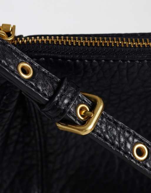 Mango stud detail cross body bag in black, 3 of 4