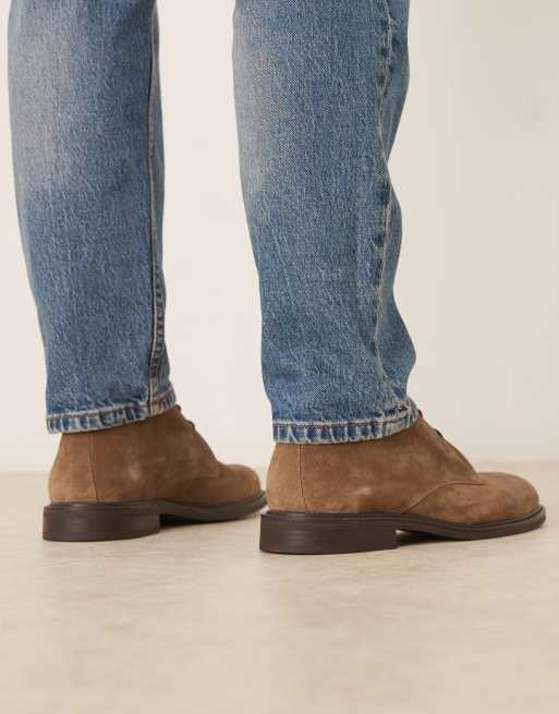 Mango suede desert boots in mid brown | ASOS display picture 1