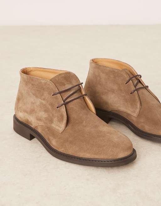 Mango suede desert boots in mid brown | ASOS display picture 1